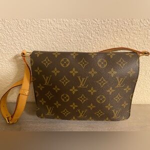 Louis Vuitton Musette Tango Monogram Shoulder Bag with Dustbag